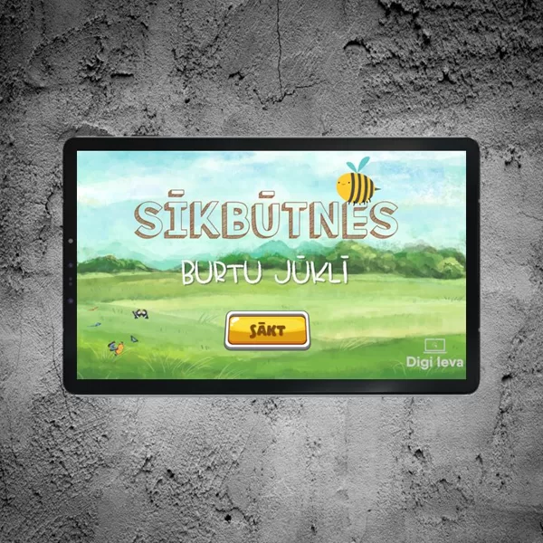 Interaktīvs uzdevums "Sīkbūtnes burtu jūklī"