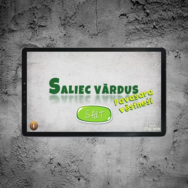 Interaktīva spēle "Saliec vārdus" - Pavasara vēstneši