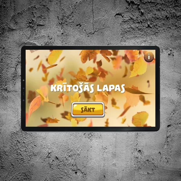 Interaktīva spēlē "Krītošās lapas"